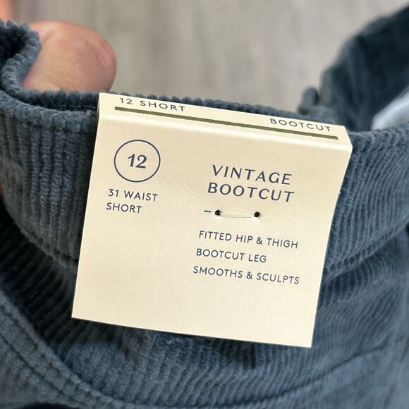 Universal Thread Women’s Teal Corduroy Bootcut Pants 12 Short High Rise NWT - Picture 13 of 16